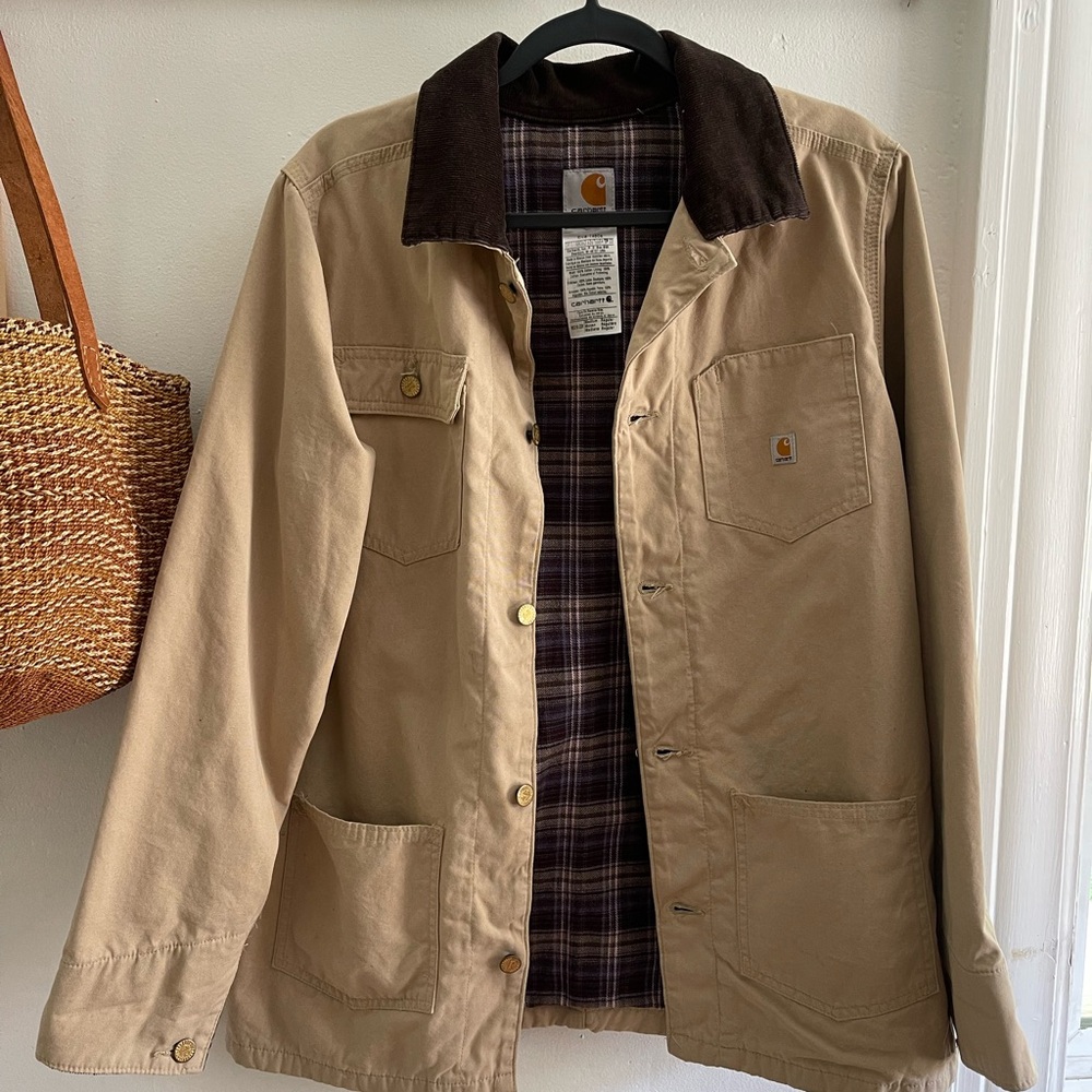 Carhartt Women’s WIP beige Michigan chore jacket L